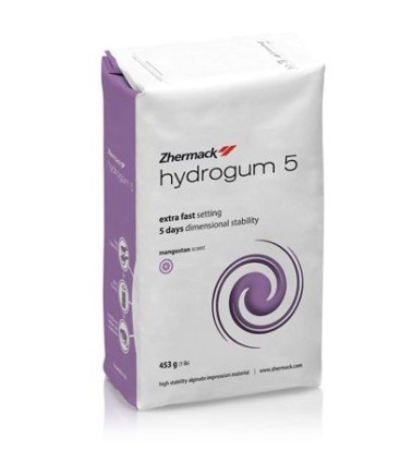Гидрогум 5 дней / Hydrogum 5 (сиреневый) - альгинатная масса с быстрым схватыванием (453г), Zhermak / Италия